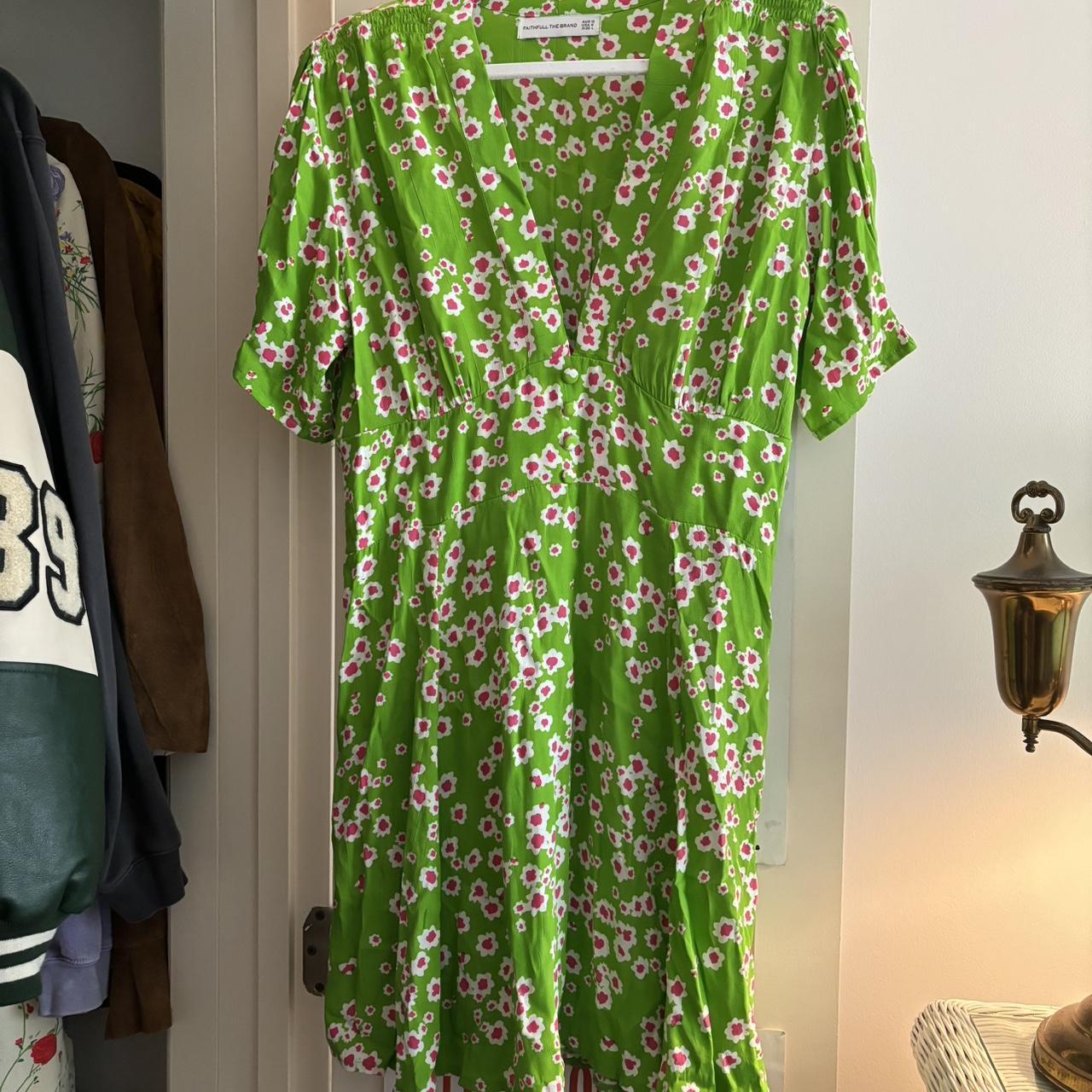 Faithfull the brand 2024 green floral dress