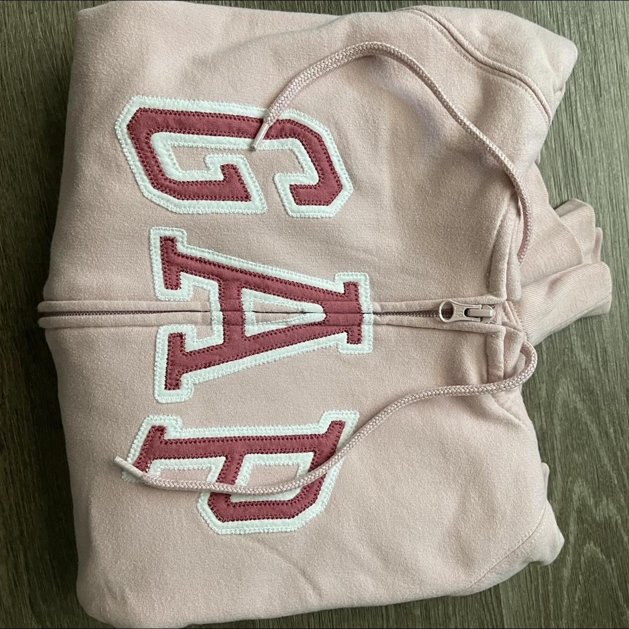 GAP blush pink zip up sweater! super cute and... Depop