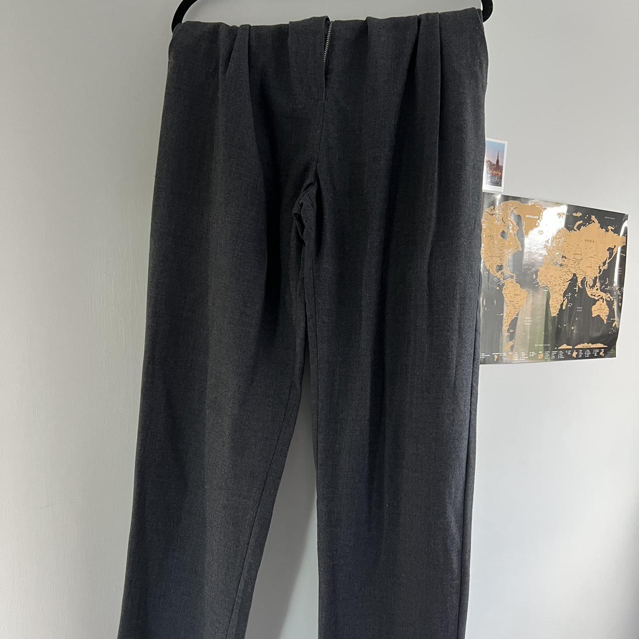 Grey Assembly Label Wool Suit pants. Size AUS 8 - Depop