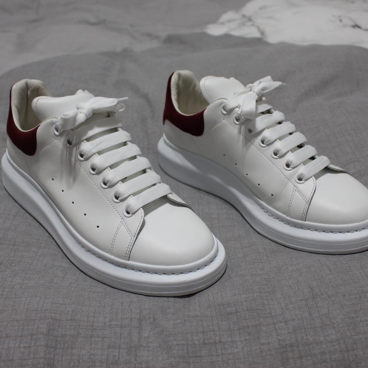 Alexander mcqueen hot sale burgundy trainers