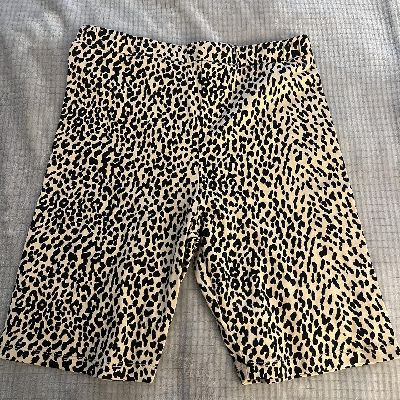 adika cheetah biker shorts size small #adika... - Depop