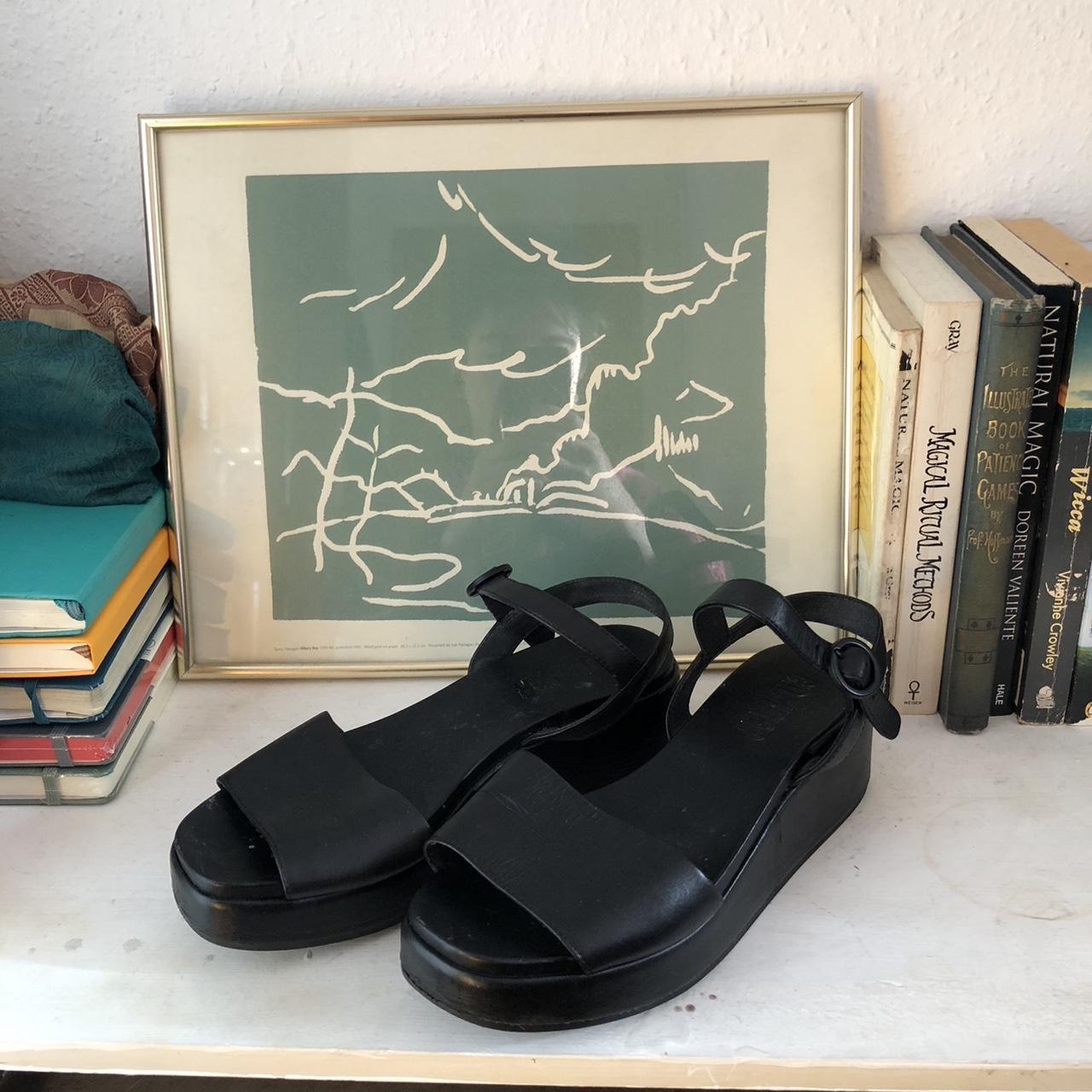 Camper best sale black sandals