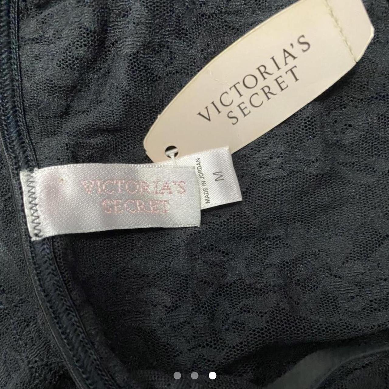 Victoria's Secret Women's Black and Pink Corset | Depop