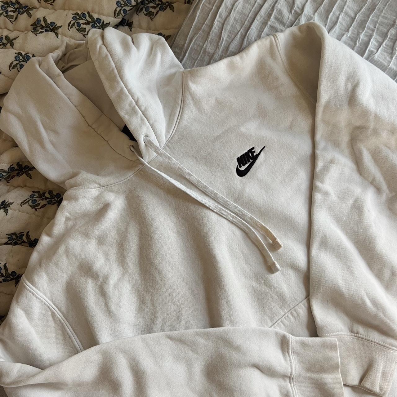 bleached aqua white nike hoodie