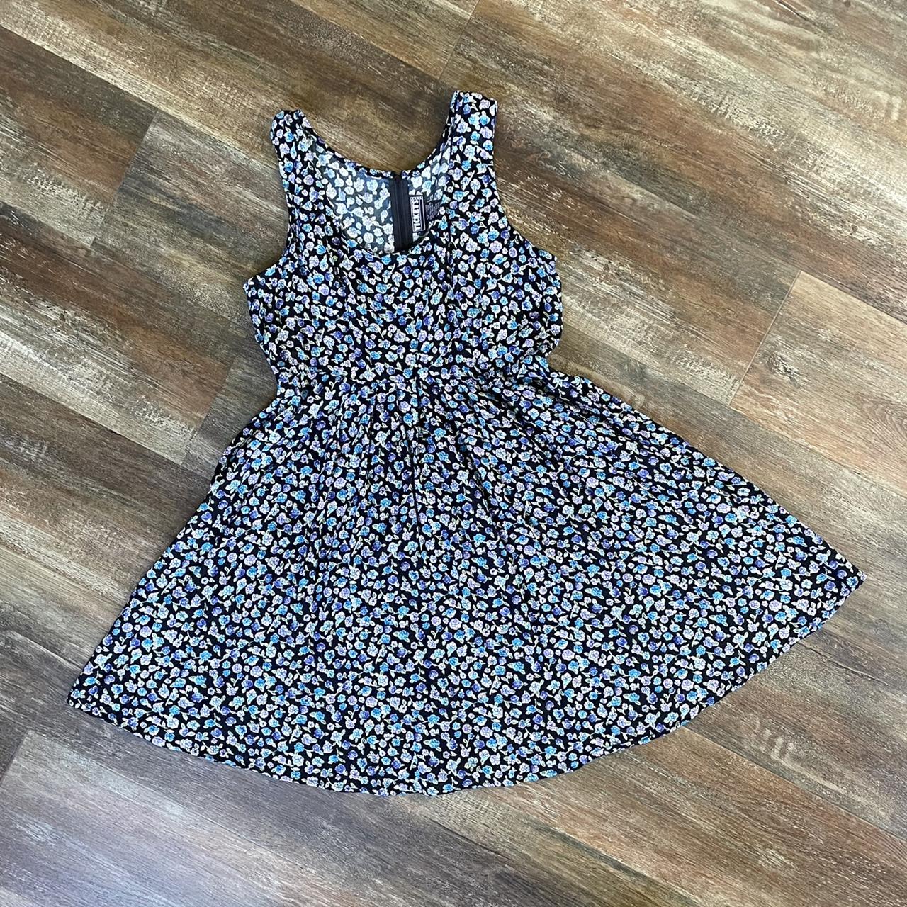 Women's Black and Blue Dress | Depop