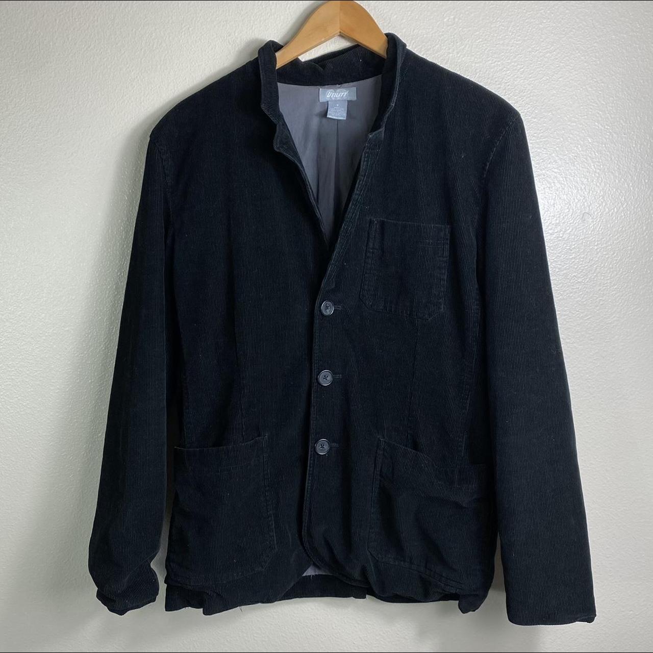 Vintage Black Corduroy Thick Jacket Small adult... - Depop