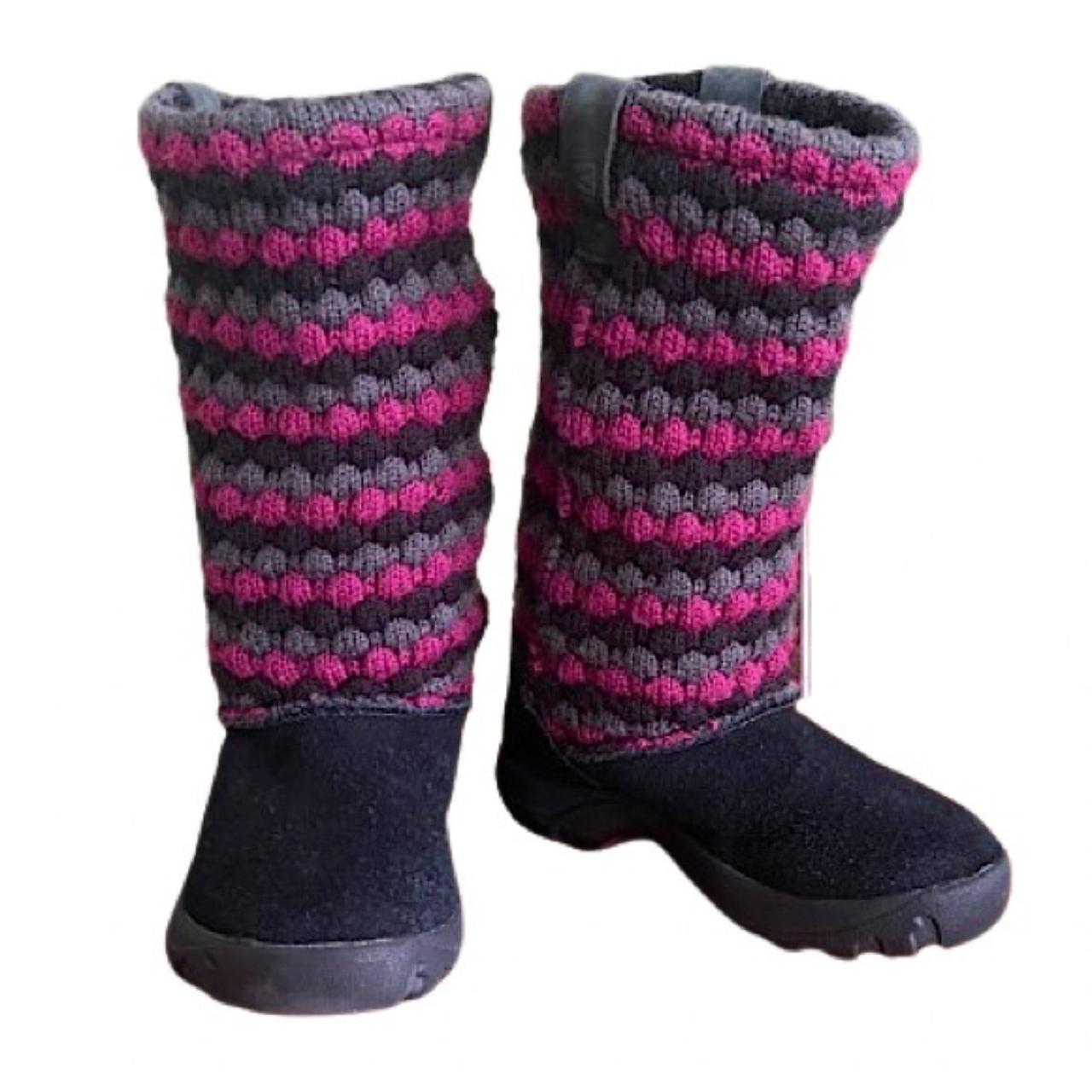 Pink sweater boots hotsell