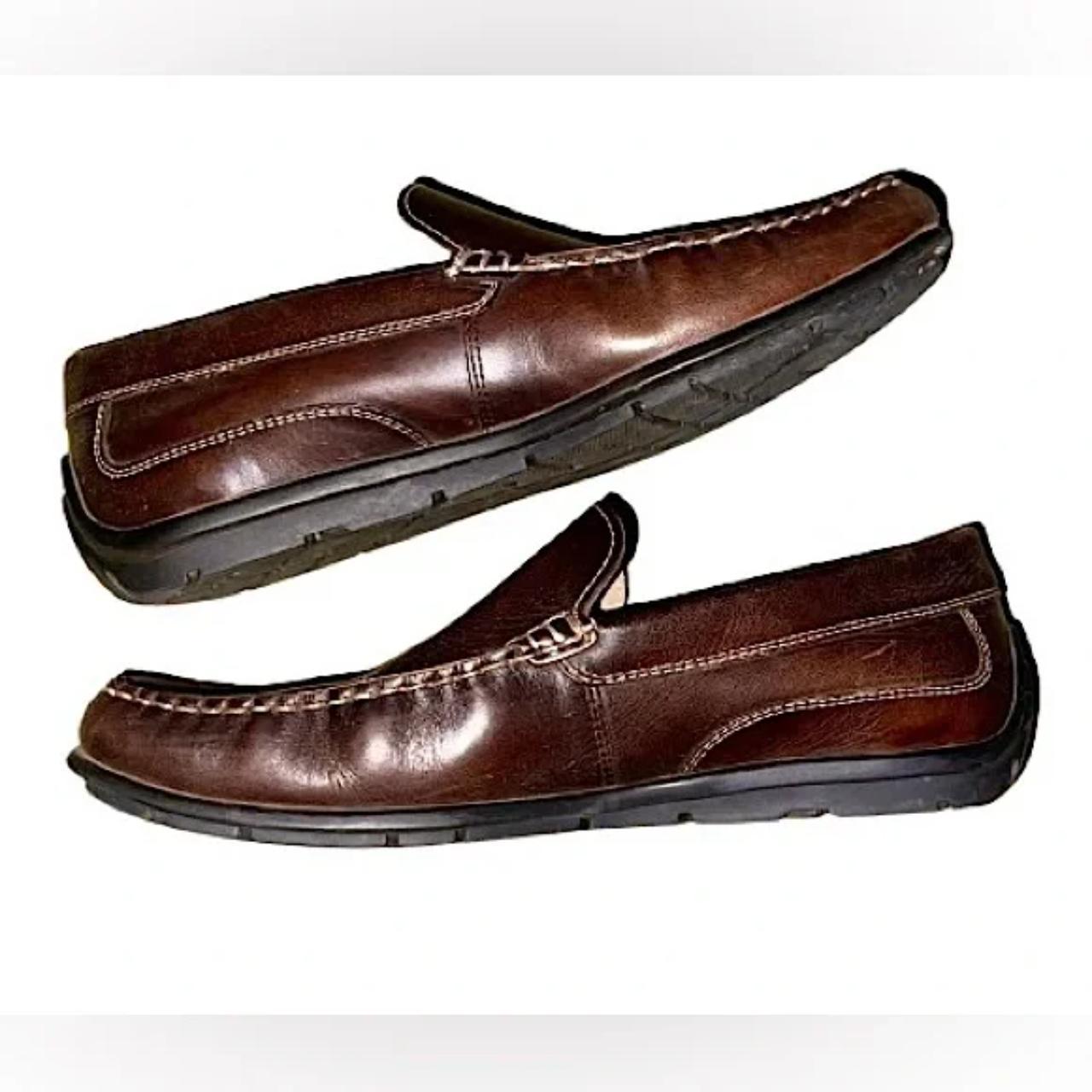 Ecco Brown Leather Slip on Moccasin Driving