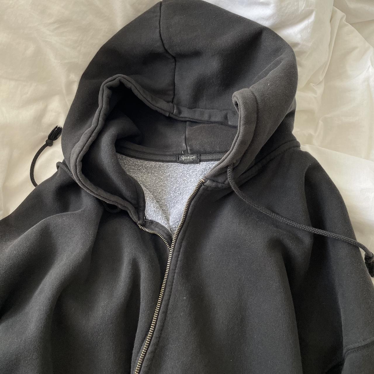 Brandy Melville black Christie zip up hoodie RRP... - Depop