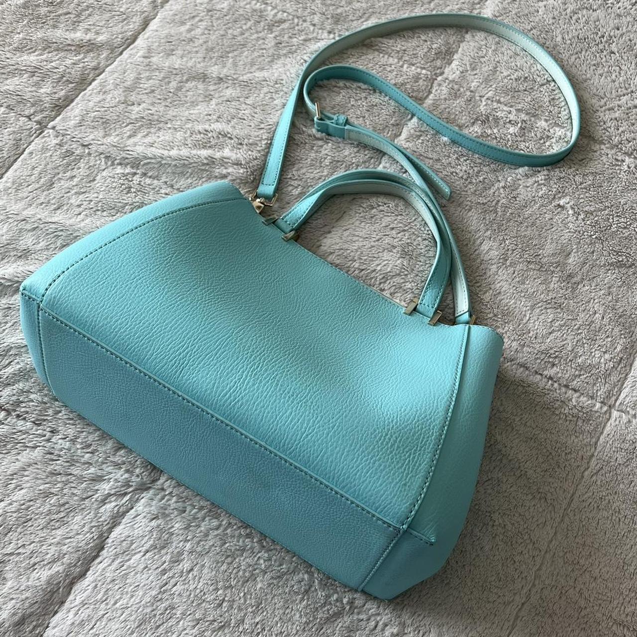 Tiffany blue Kate spade crossbody bag . Never used. - Depop