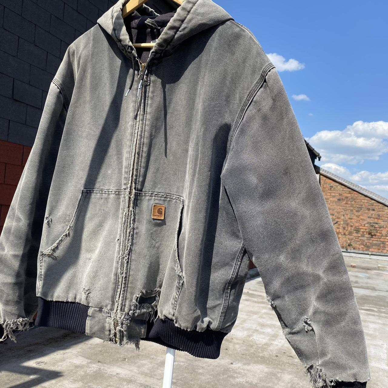 vintage carhartt active jacket with amazing... Depop