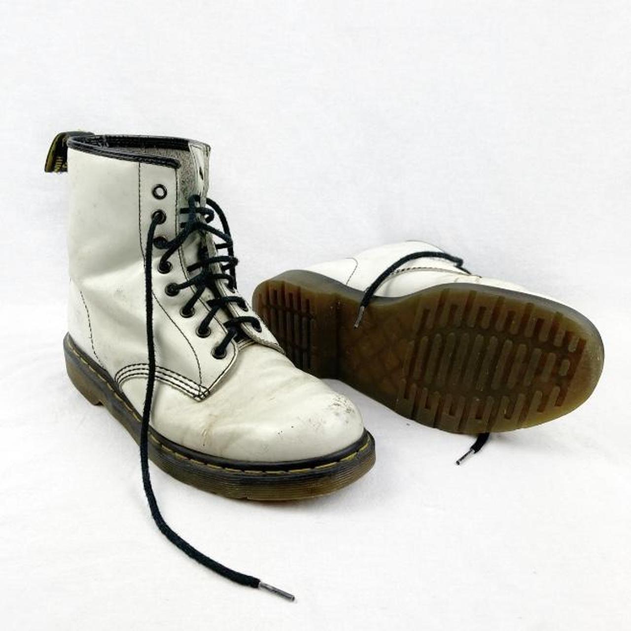 Dr. Martens Women's White Boots Depop