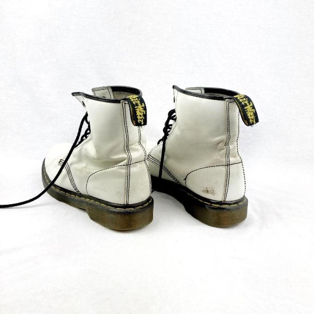 Dr. Martens Women's White Boots Depop