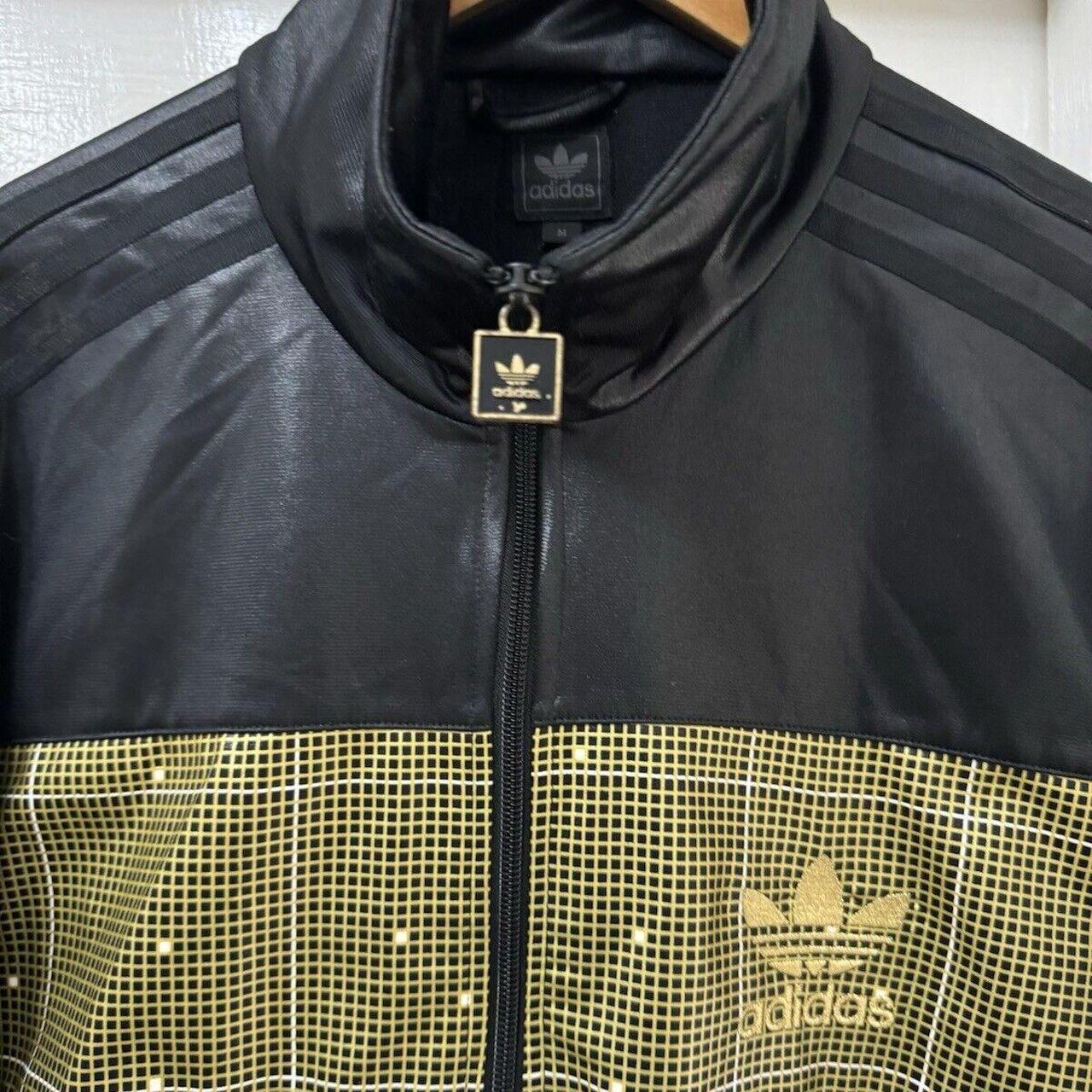 Rare Adidas Chile 62 Jacket Mens Trefoil Black Gold. Depop