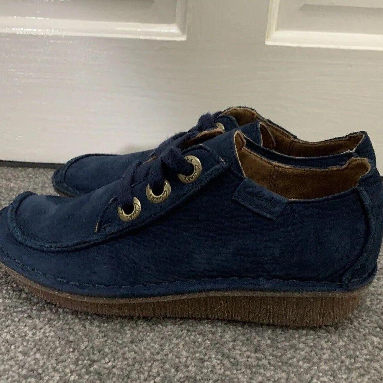 Clarks clearance funny dream navy nubuck