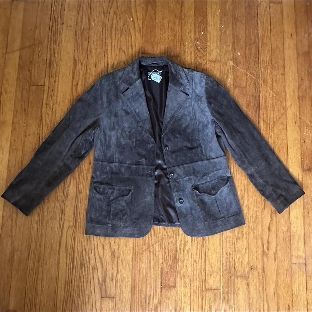 Liz Cairborne Collection brown Suede discount Jacket Blazer