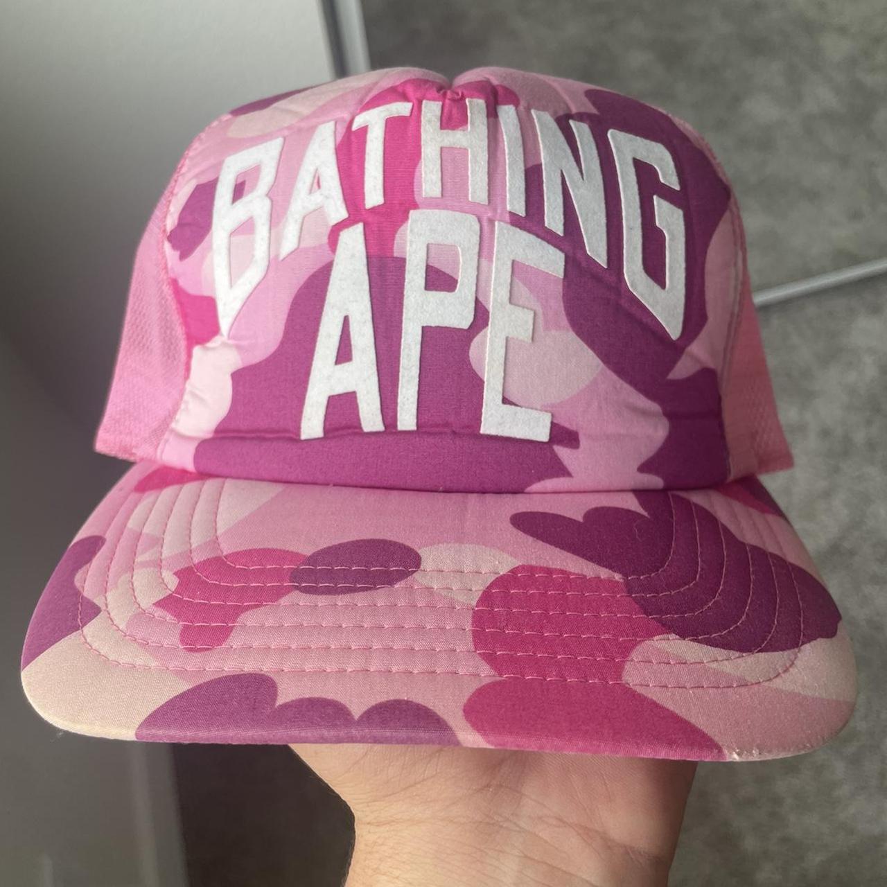 Pink bape clearance hat