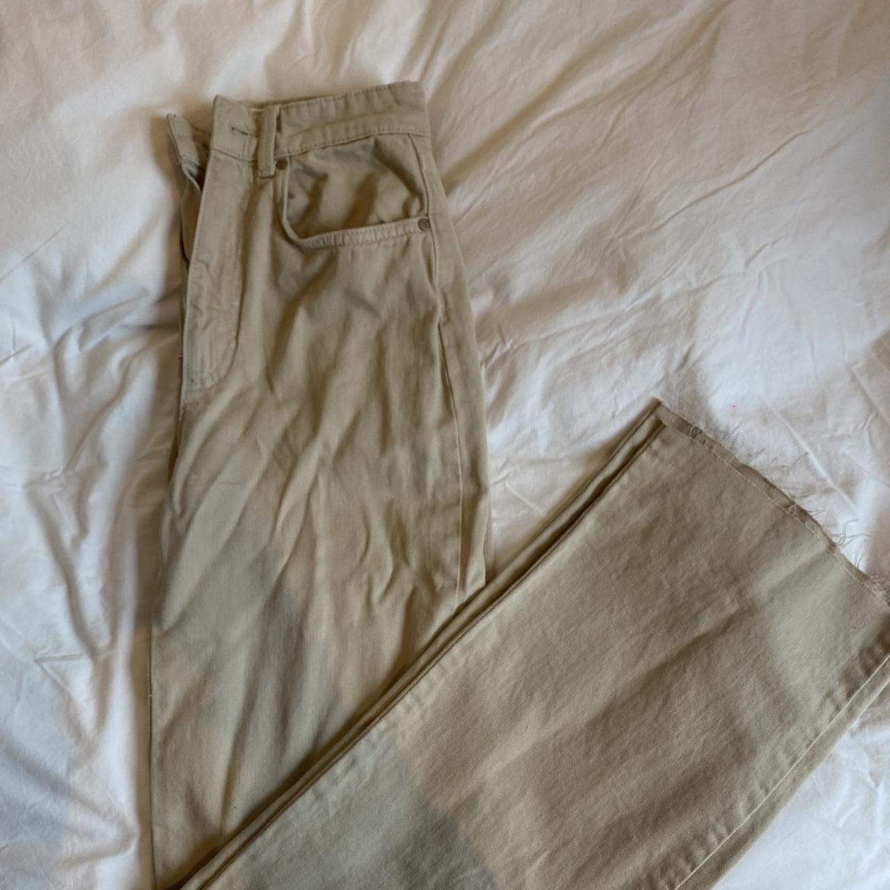 Sand Stradivarius wide leg jeans Never worn before... Depop