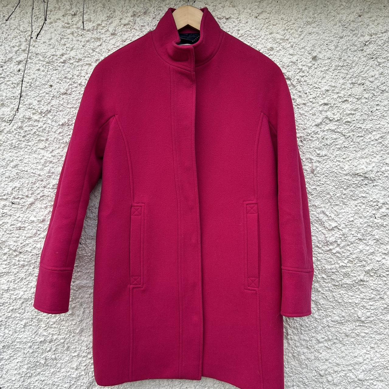 HOBBS bright pink coat Full zip and pockets Depop