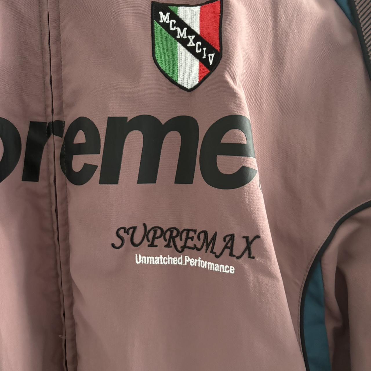 Supreme X Umbro Track Jacket in dusty plum. Worn | Depop