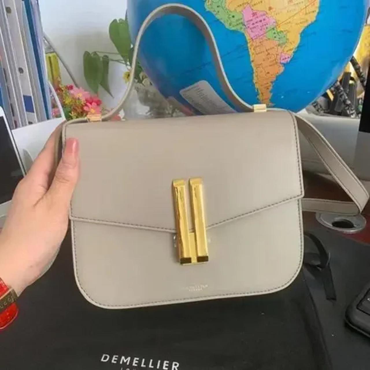 Demellier Embossed Logo Vancouver Crossbody Bag... - Depop