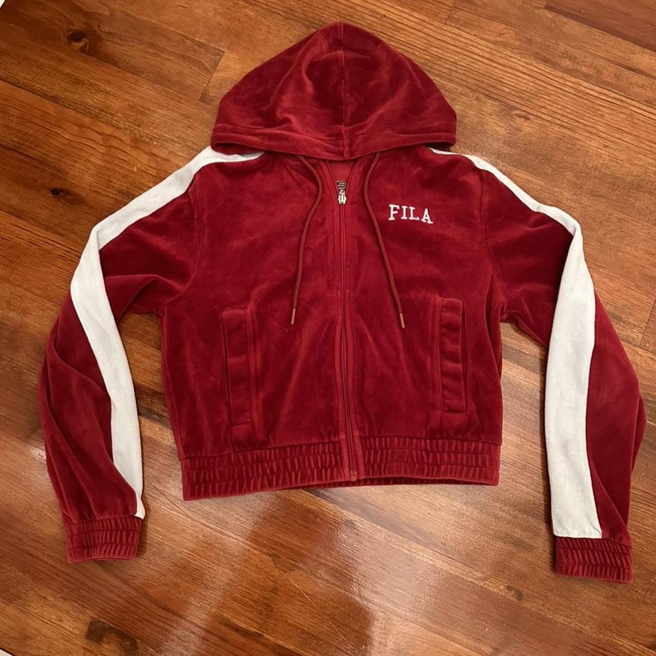 Fila velour deals jacket womens