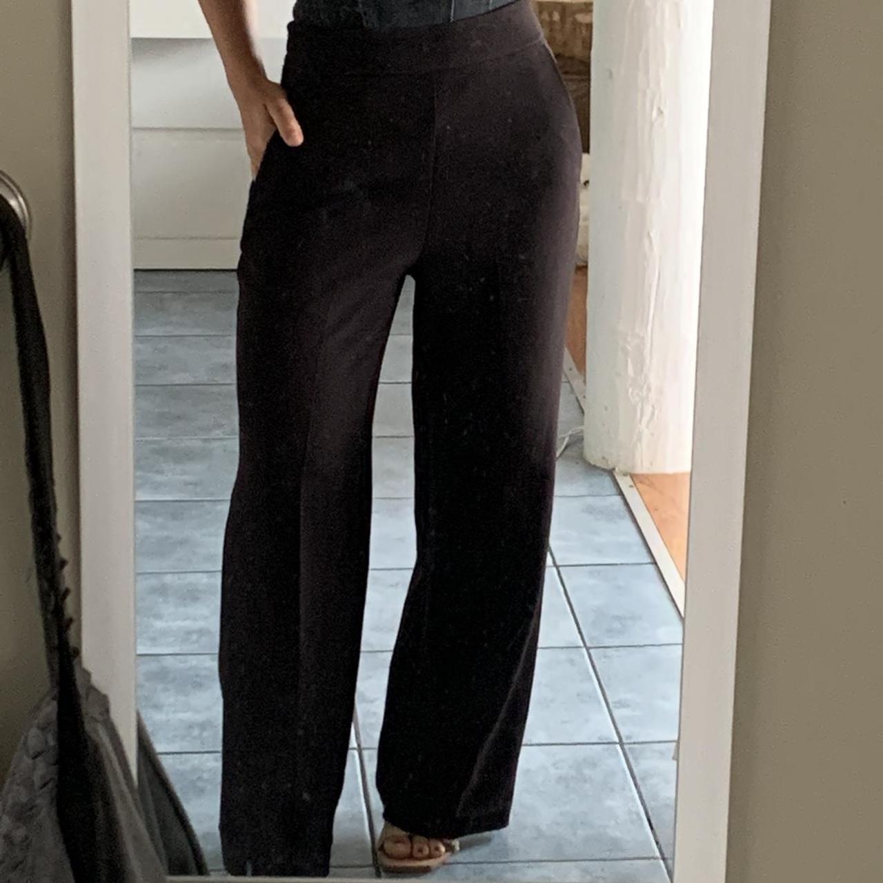 Dotti Black suit pants Undone at the seam to... Depop