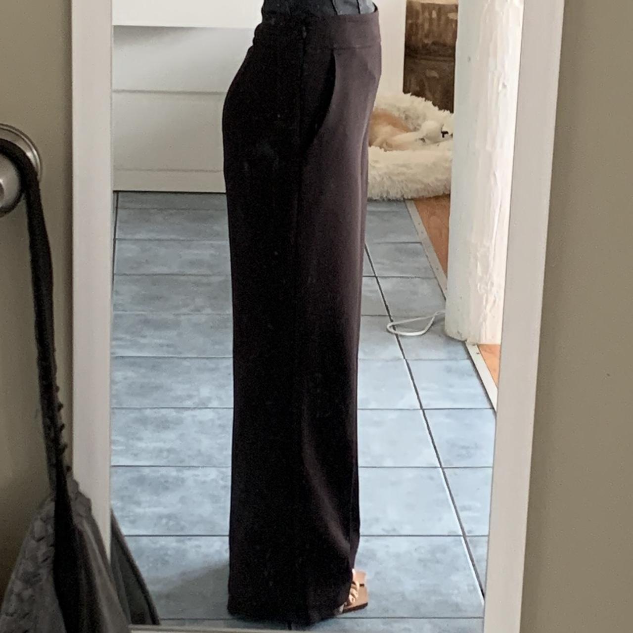 Dotti Black suit pants Undone at the seam to... Depop