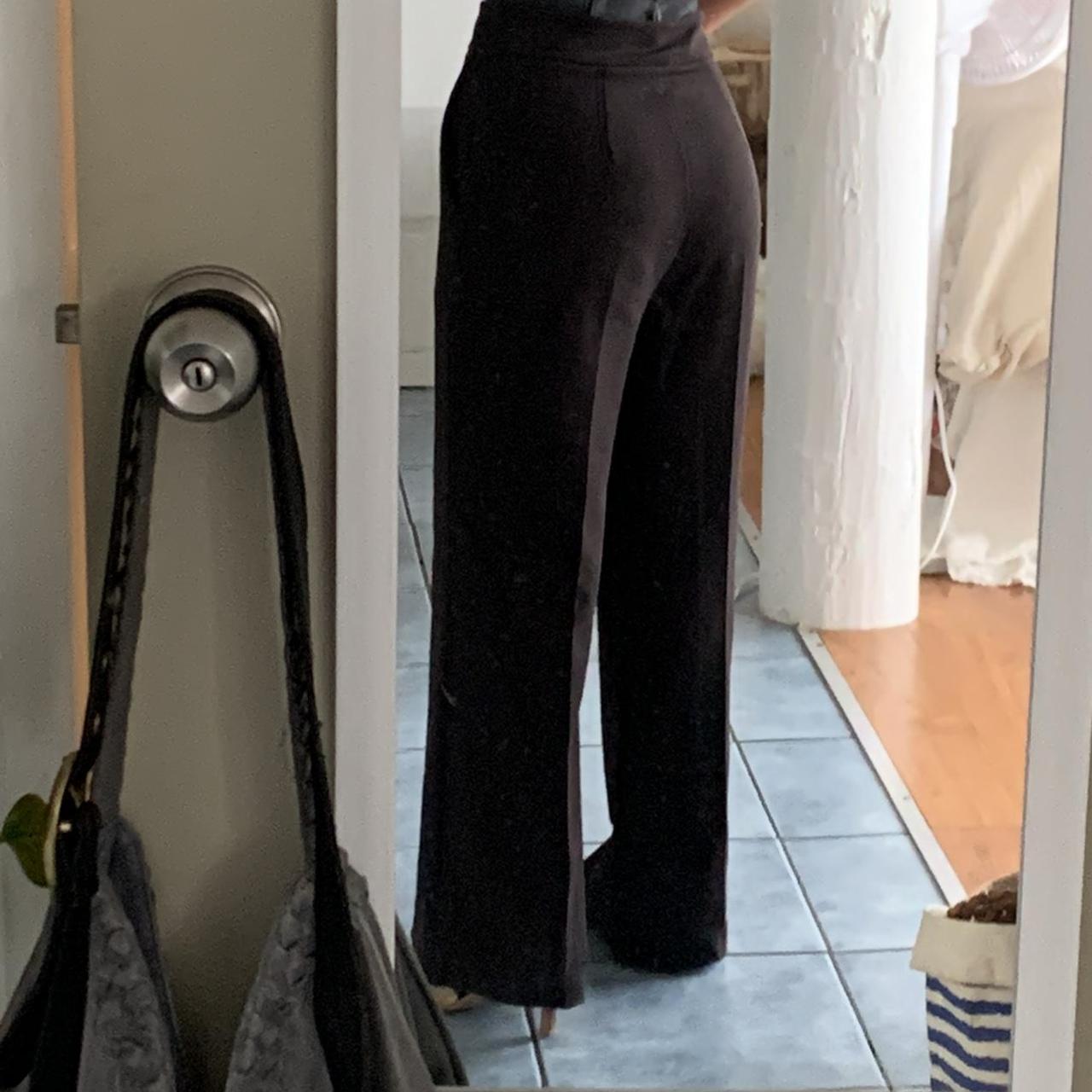 Dotti Black suit pants Undone at the seam to... Depop