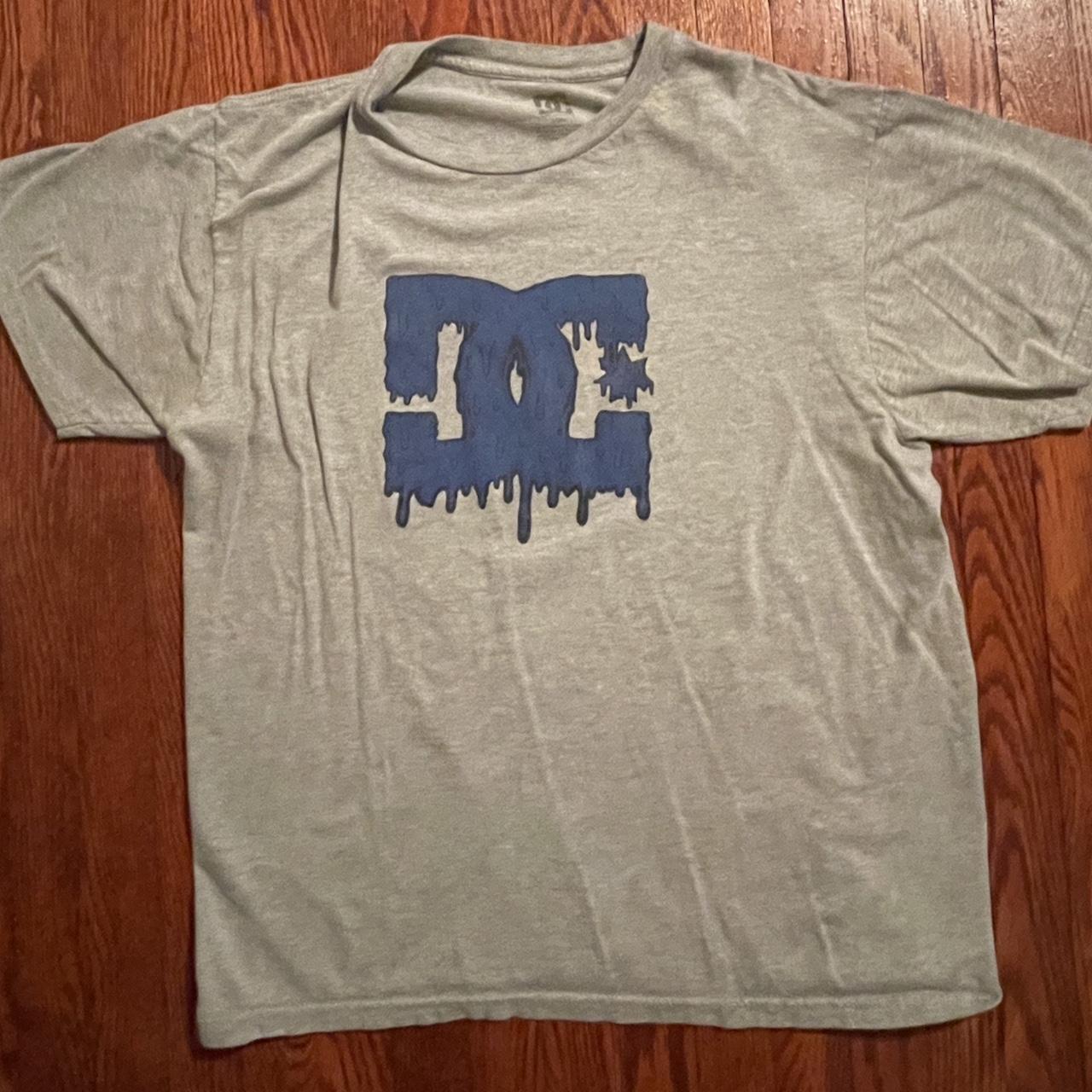 2000’s DC Drippy Acid Sludge T-Shirt. DC Shirt with... - Depop