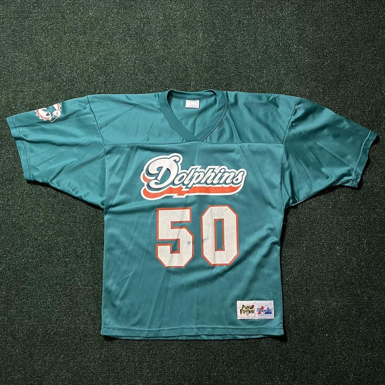 Vintage Miami Dolphins Jersey, Majestic Tag, Made in