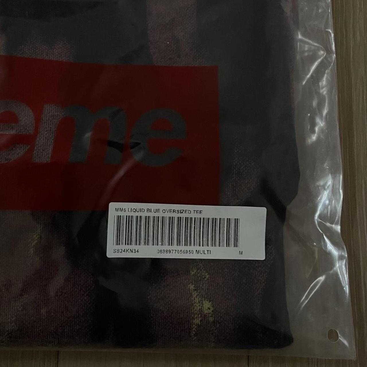 Maison Margiela X Supreme Liquid Blue Oversized | Depop