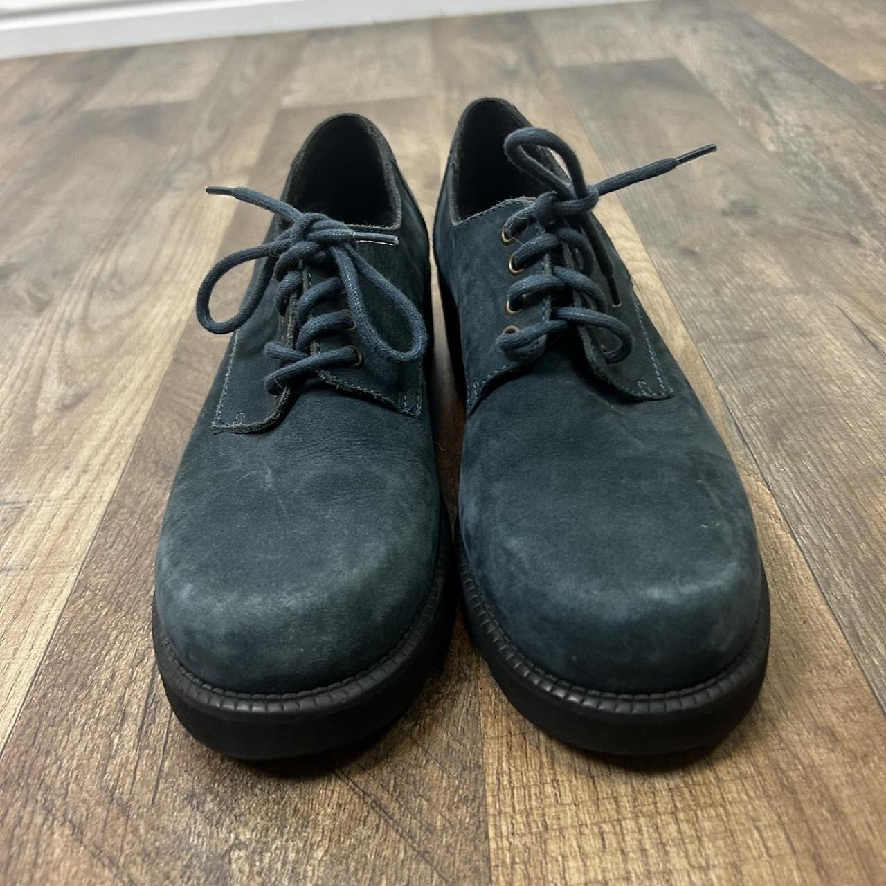 Blue suede shoes. Brand high sierra. Upper leather.... - Depop