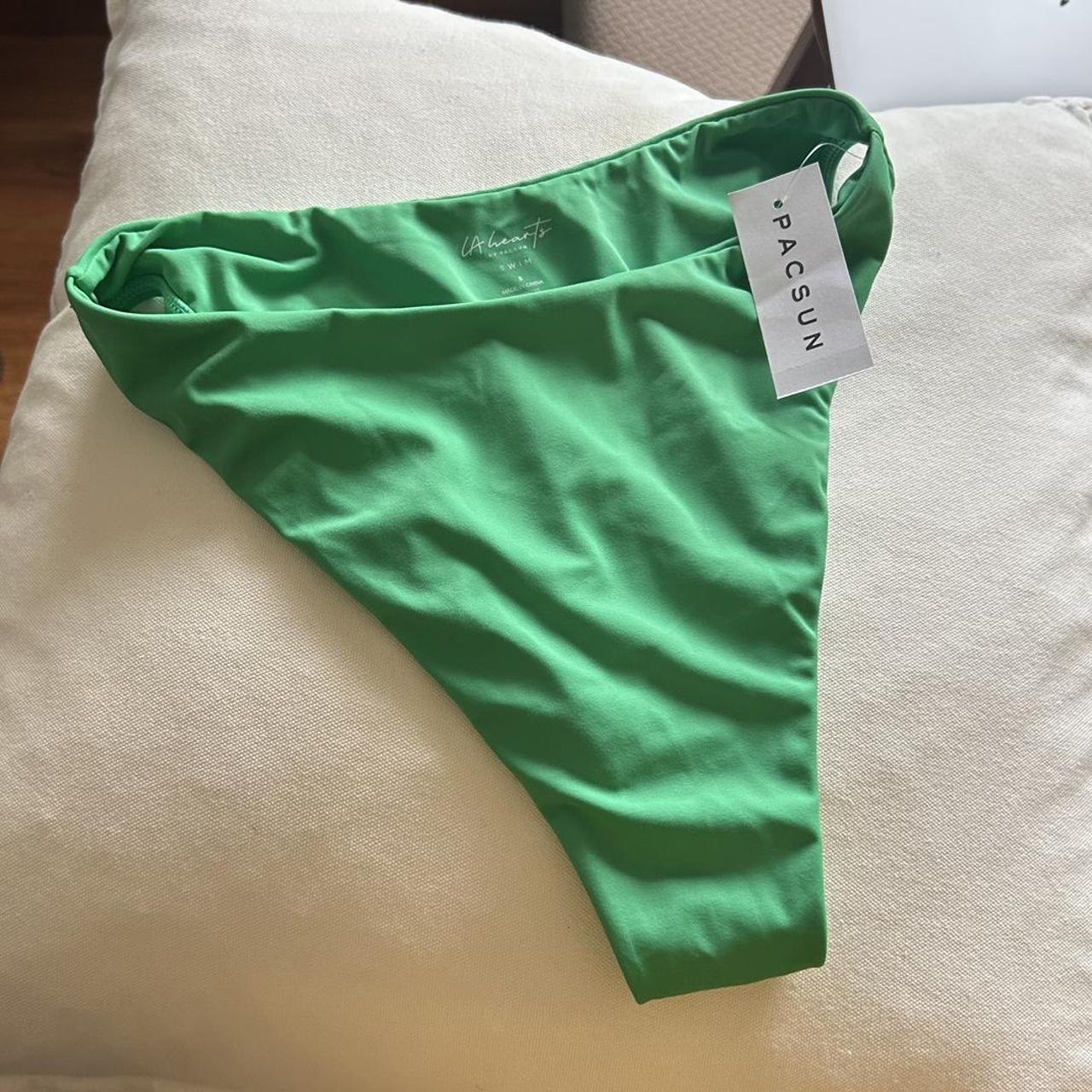 Pacsun Womens Green Bikini And Tankini Bottoms Depop