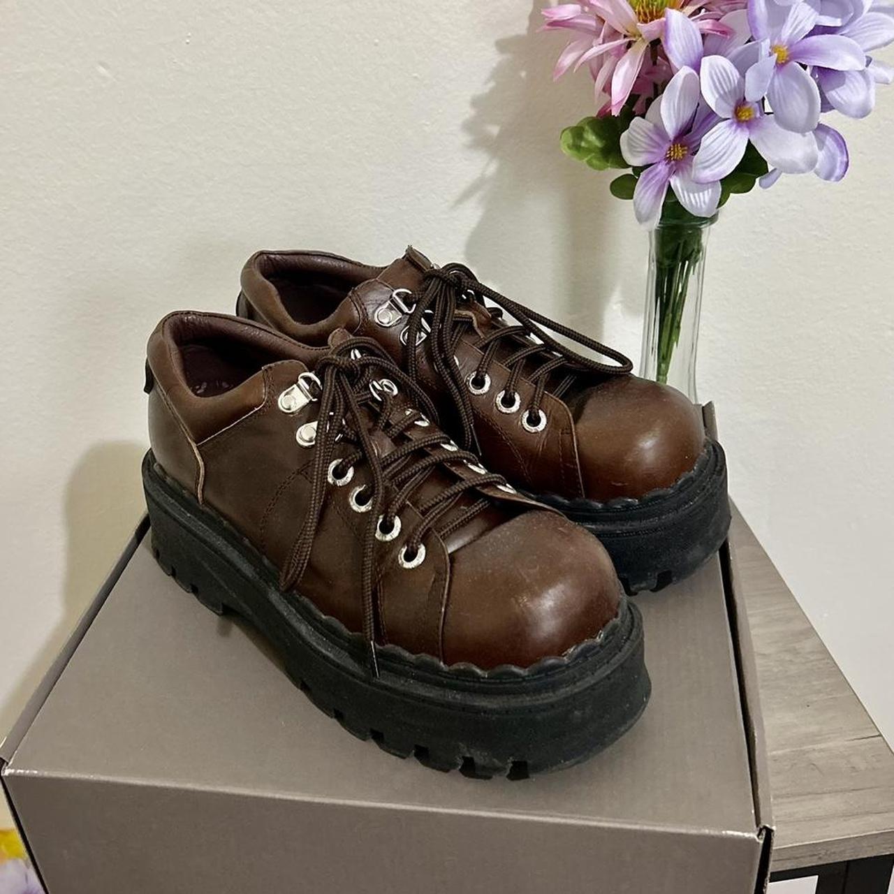 Super cool and stylish UNIF Seek Shoe in earthy... - Depop