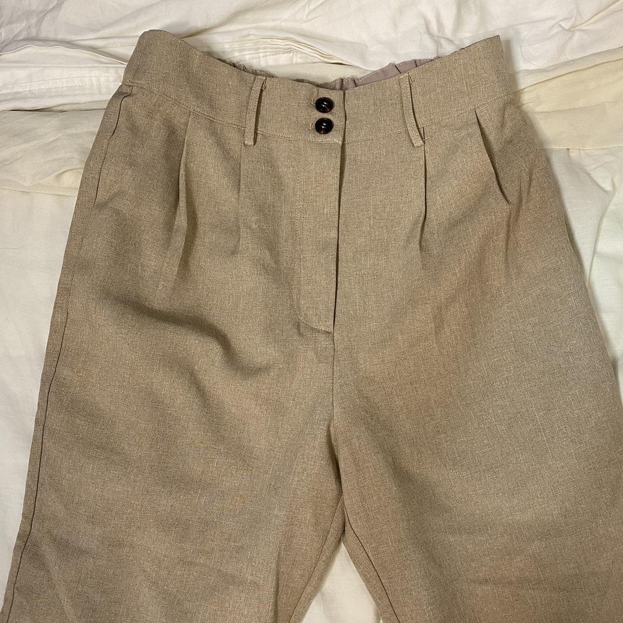 Mulberry Women's Tan and Khaki Trousers