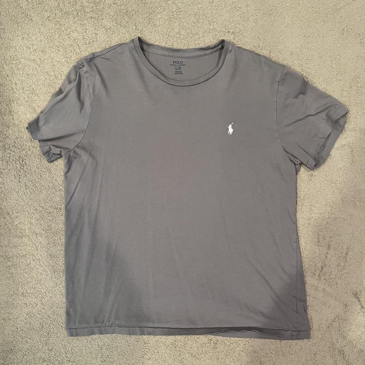 Polo Ralph Lauren Men's Grey T-shirt | Depop