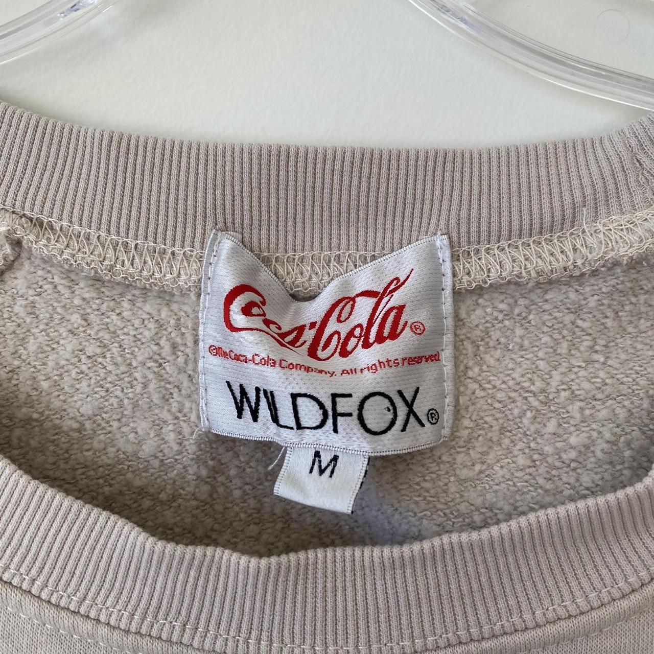 Wildfox Coca Cola Cream Polar Bear Logo Sweatshirt