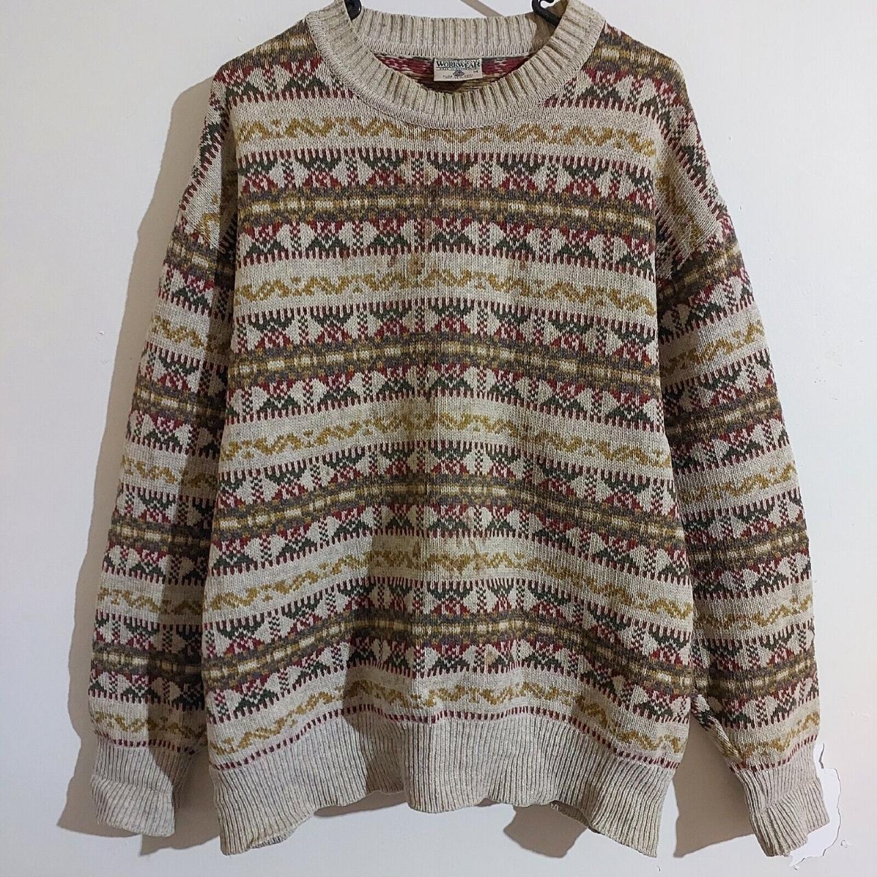Vintage COUNTRY ROAD Pure New Wool Pullover Sweater... - Depop