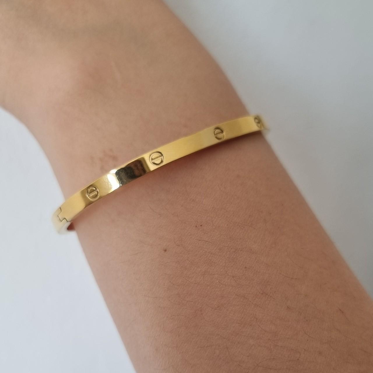 Gold Filled Lock Bracelet (faulty lock) Good... Depop