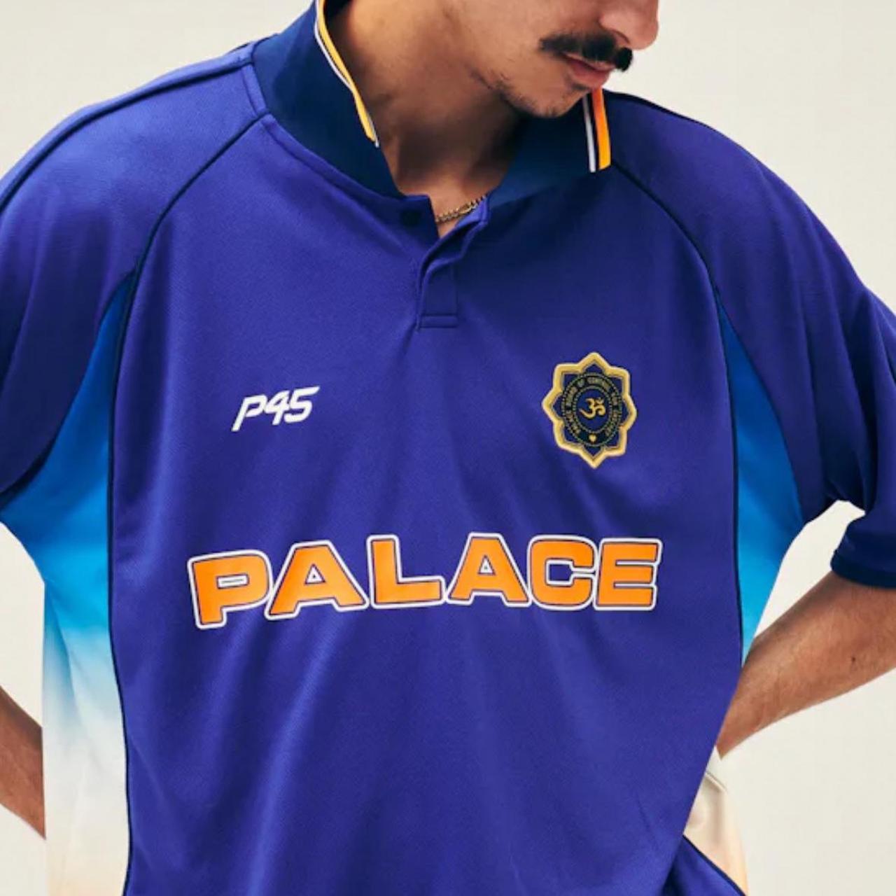 Palace Cricket Jersey 'Blue' | INHAND Fast Ship 💨... - Depop