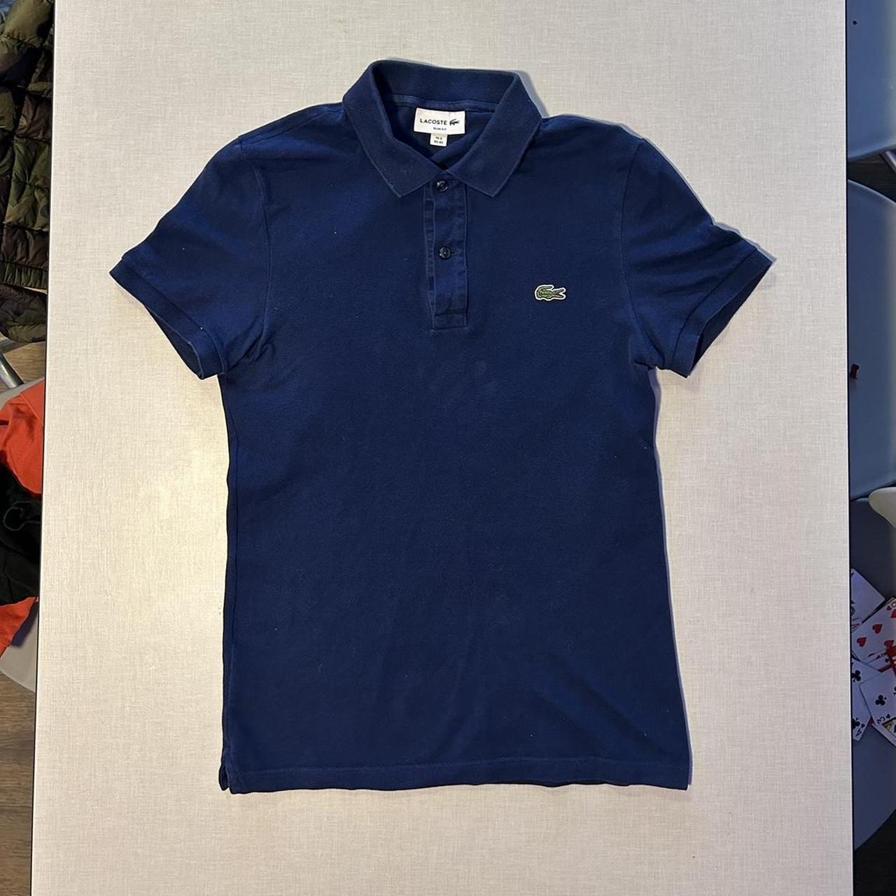 Lacoste Men's Blue and Navy Polo-shirts | Depop