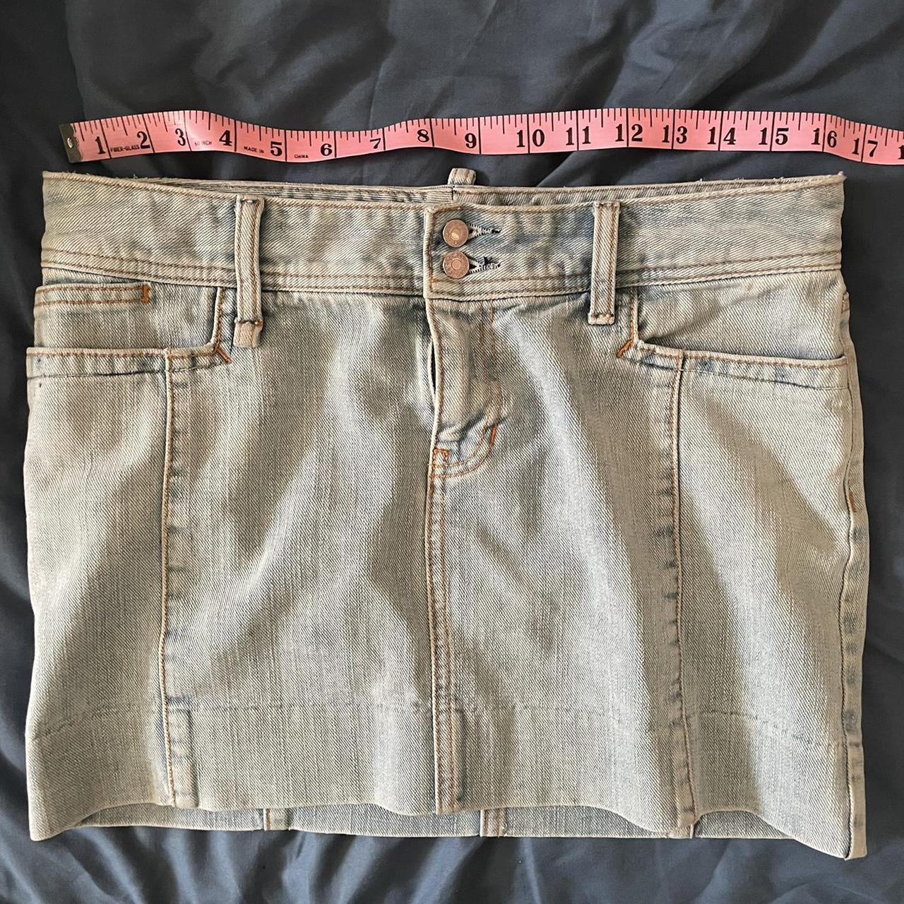 Gap jeans low rise mini skirt. Doesn’t say a size... - Depop