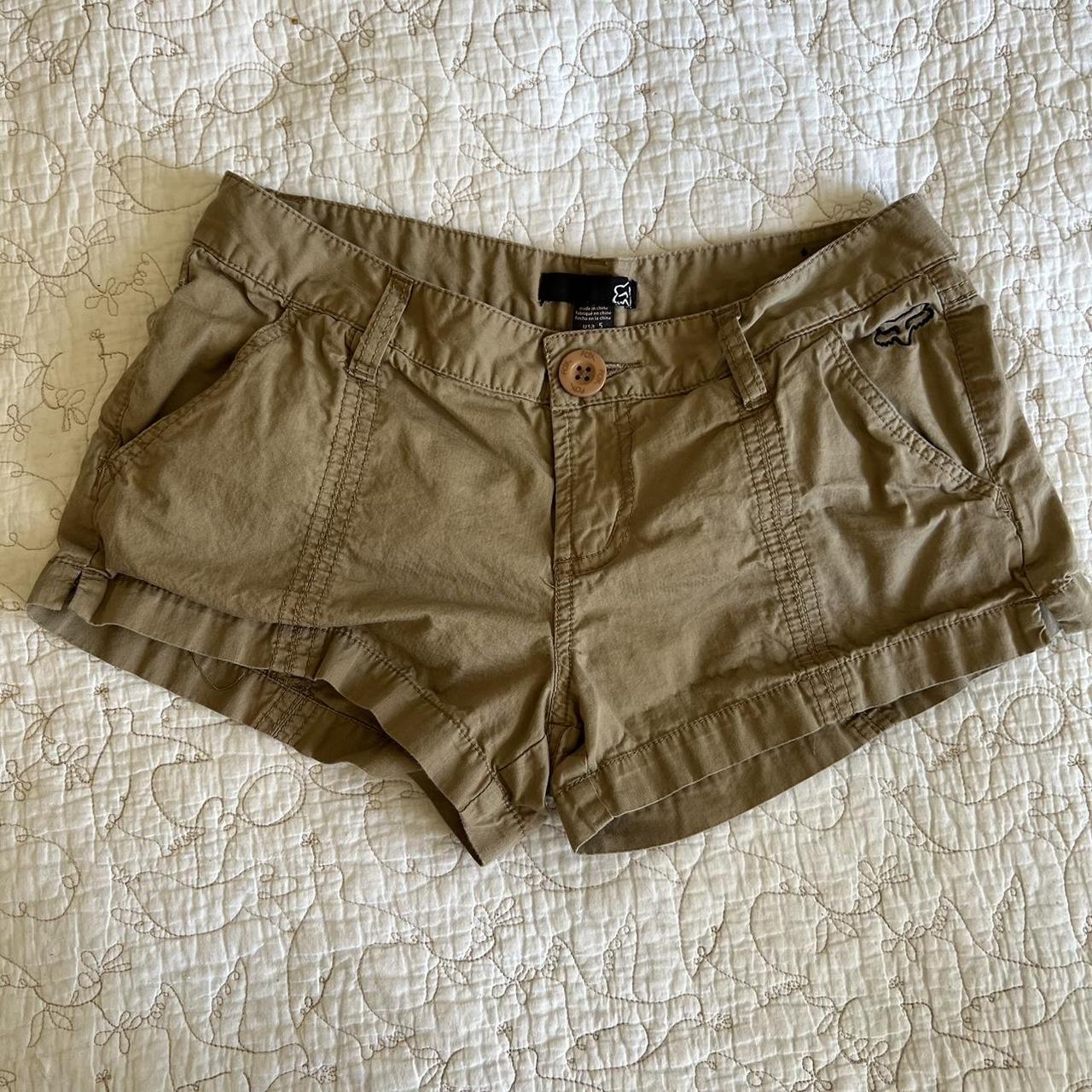 Fox Racing Women's Tan and Khaki Shorts | Depop