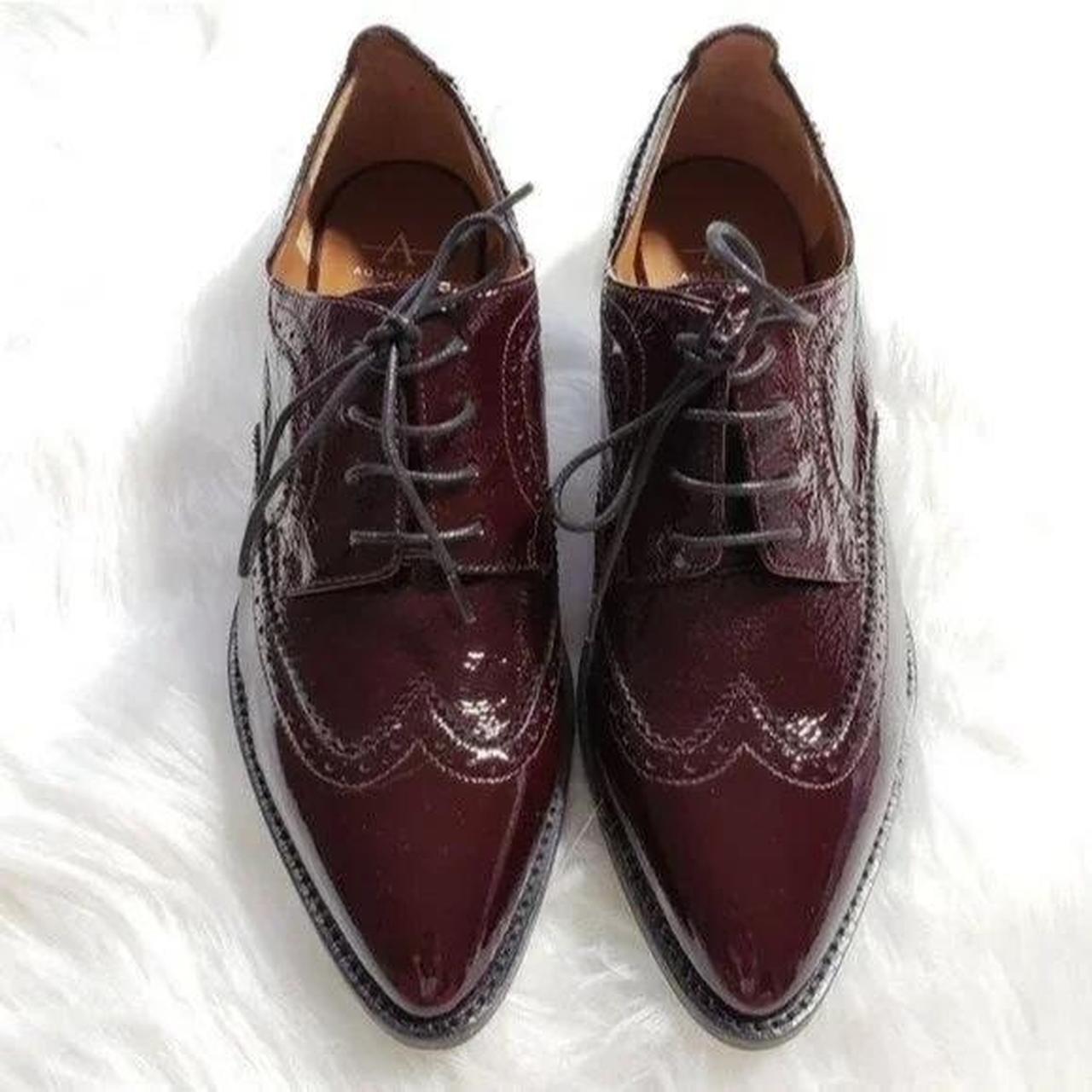 Aquatalia Gwen Naplak burgundy oxford. Weatherproof