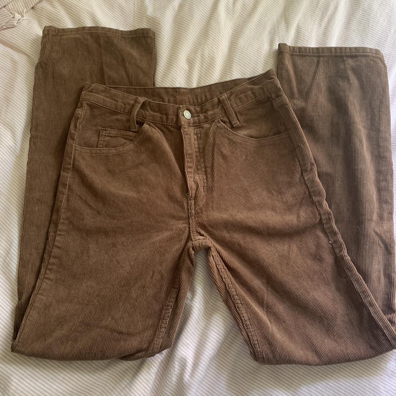 Brown brandy-melville-corduroy-pants - Depop