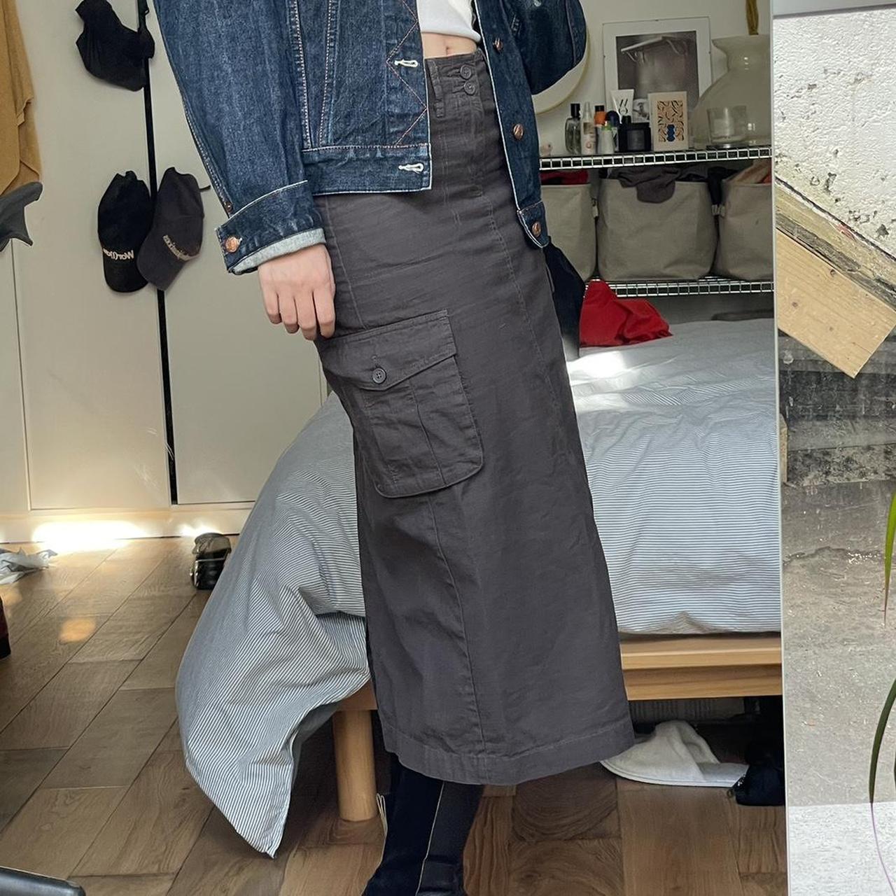 Brandy Melville Cargo Skirt Size 8 Low Waist /... Depop