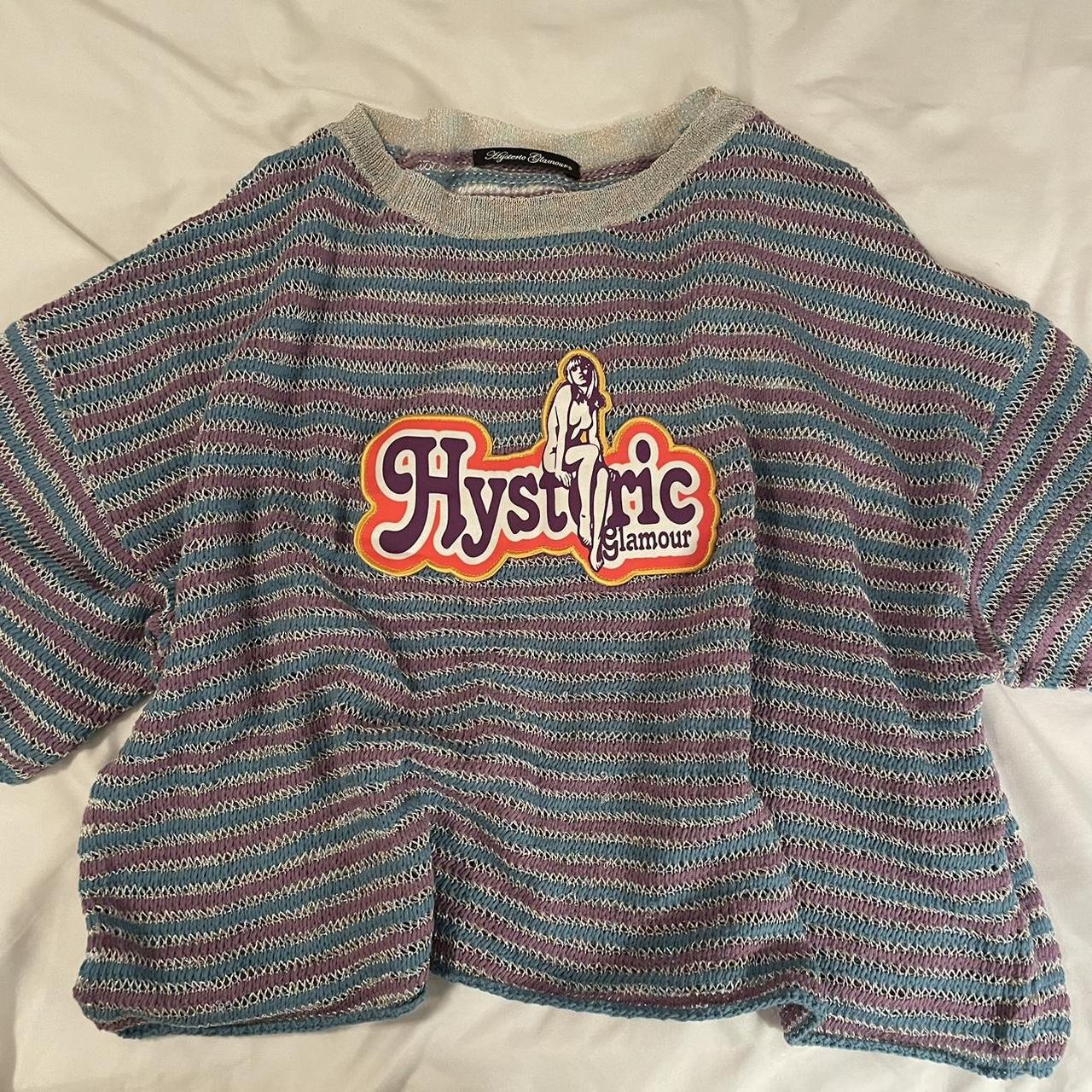 Hysteric Glamour Crop Oversized Knit Tee Coolest Depop