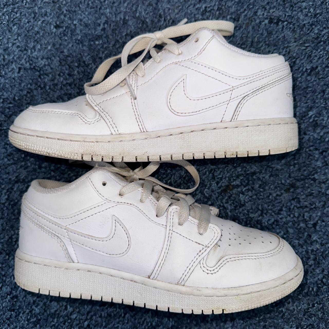 low white jordans