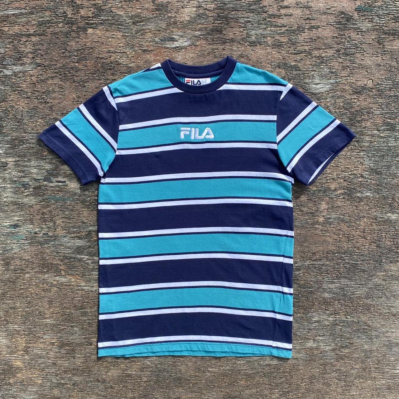 Fila striped T shirt A lovely simple summer Depop